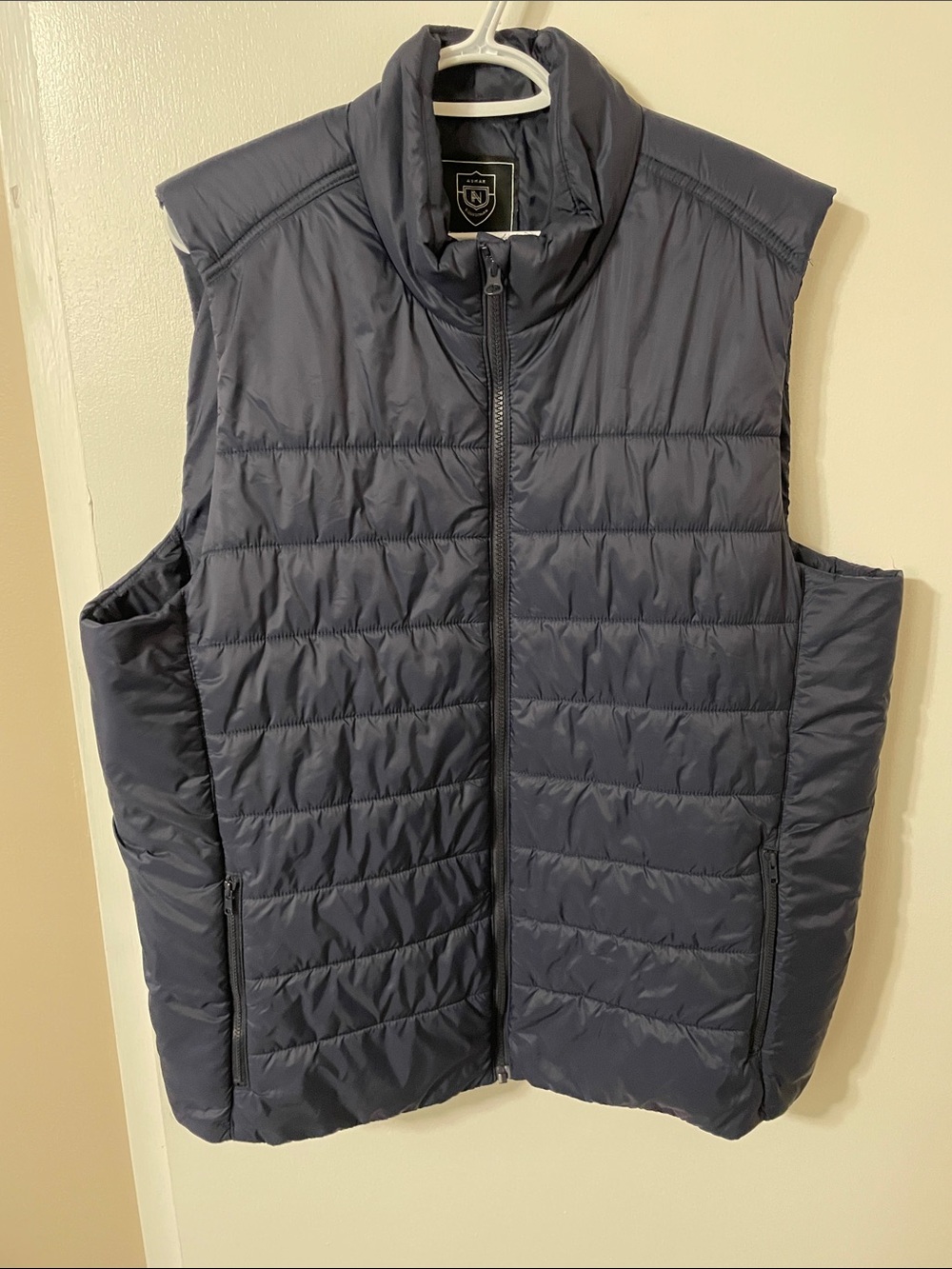 Noel Asmar Navy Quilted Puffer Vest Size 2XL